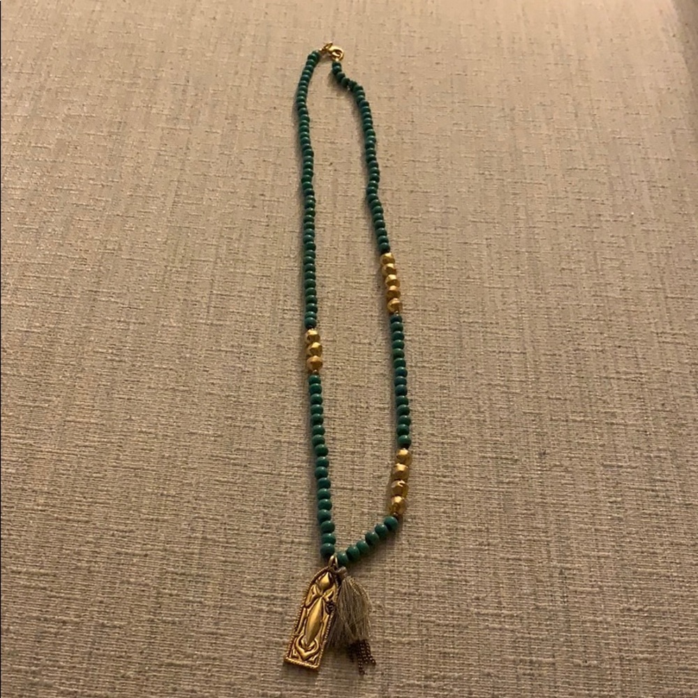 Turquoise and gold necklace